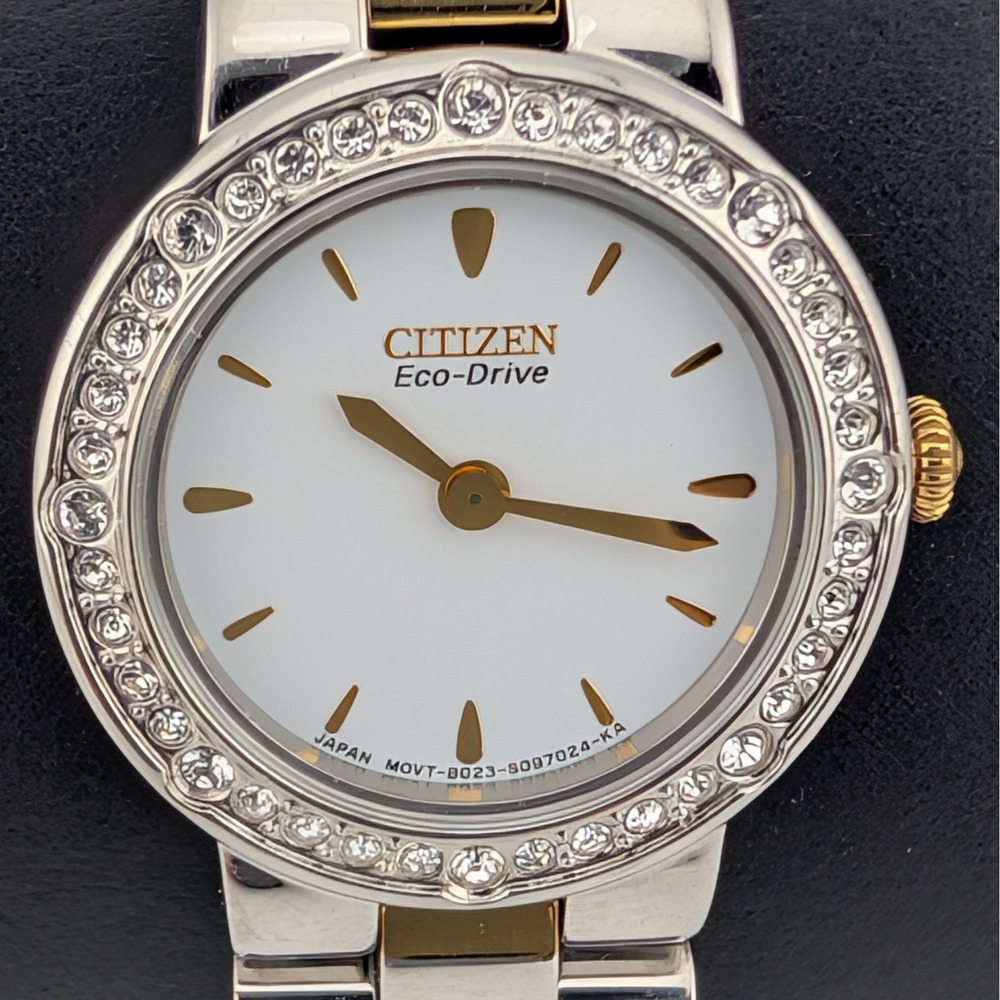 Citizen Eco-Drive B023-S065003 Crystal Bezel Two-Tone Women's Watch - Picture 2 of 10
